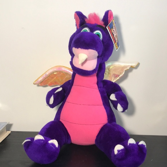 Toy Works Other - 🛍️ SOLD IN BOGO!! Toy Works, Purple/Pink Flying Dragon WITH Sparkly Wings